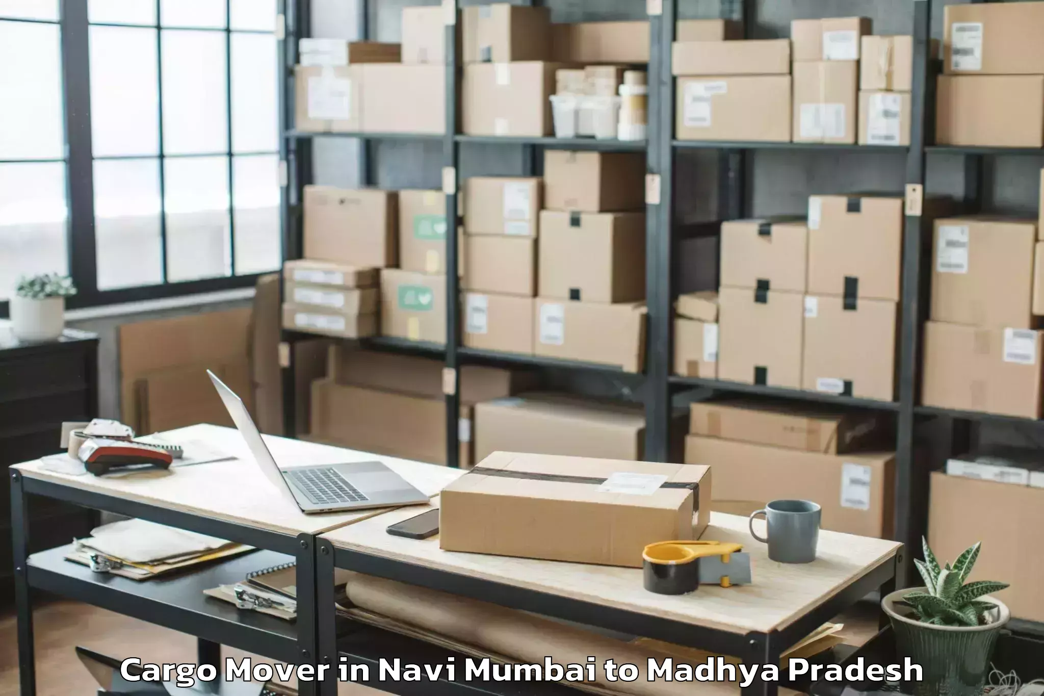 Top Navi Mumbai to Barwaha Cargo Mover Available